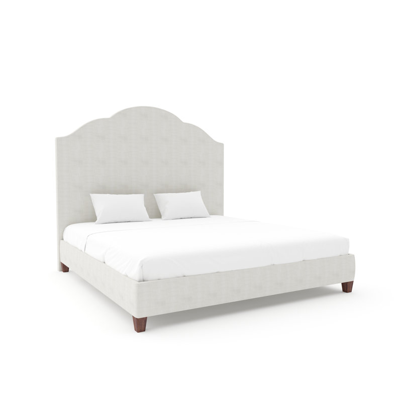 Langley Upholstered Bed, Maestro Ultra Performance Linen, Twin, Rich Tobacco