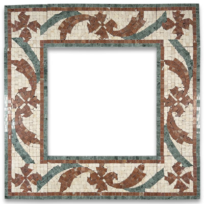 Wooden 4.7" x 12" Marble Mosaic Wall & Floor Tile
