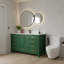 Meuble-lavabo autoportant 60 po avec comptoir simple en bois massif 60 po-125847755