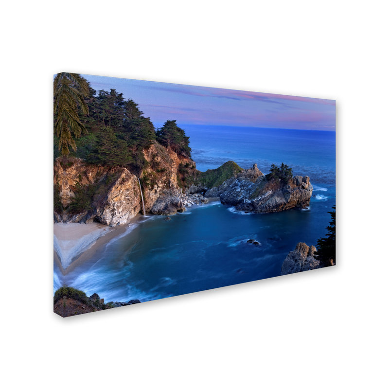 «Big Sur McWay Falls» par Alexan, reproduction de photo sur toile tendue, 16 po x 24 po