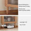 Armoire de coin en bois massif Burlywood