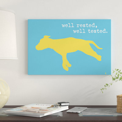 «Well Rested II» par Dog is Good and Cat is Good, impression sur toile tendue