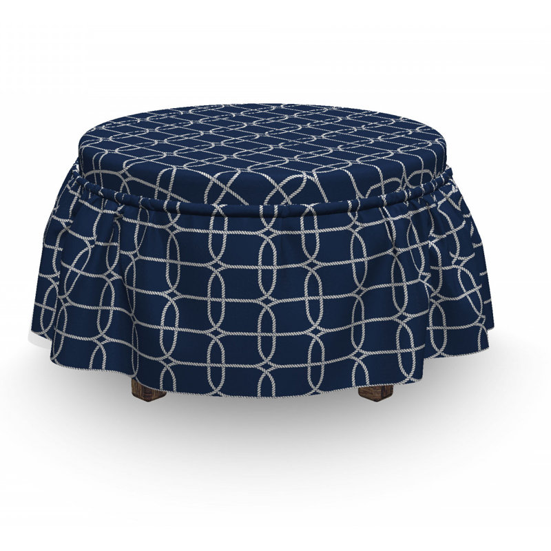 Box Cushion Ottoman Slipcover