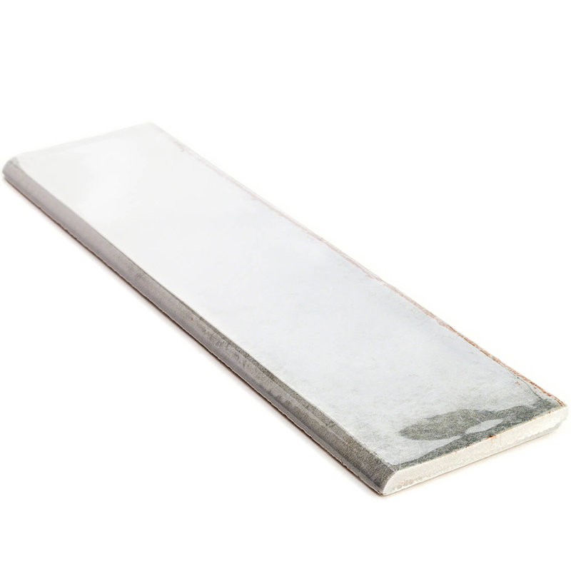 Carreau de faïence en porcelaine 12 po x 3 po Moze, Gris
