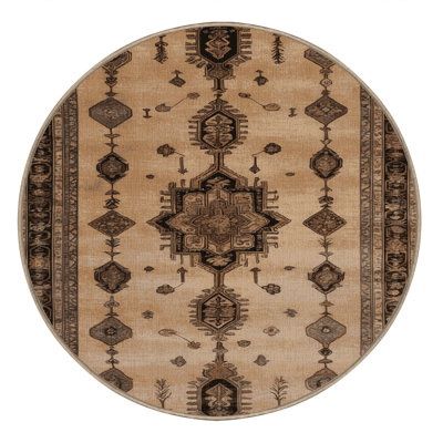 Machine Washable Persian Beige Area Rug
