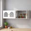 Vitrine murale à porte vitrée - Unité de rangement flottante avec tablettes réglables pour la cuisine, la salle de bain, le salon et le couloir