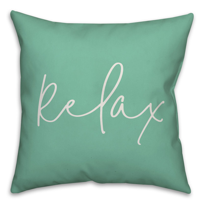 Housse et insert de coussin décoratif carré Whimsical Diamond Relax, H 18 po x l 18 po, Vert menthe