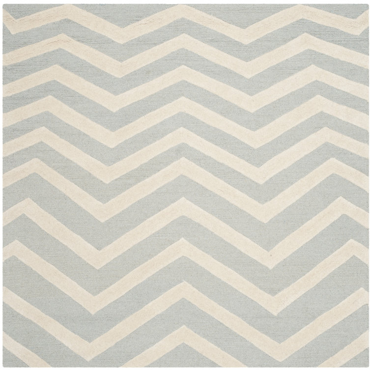 Sanyla Hand Tufted Wool Chevron Rug