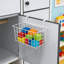 Ensemble de 4 paniers de rangement suspendus avec crochets pour la cuisine, la salle de bain, le garde-manger et la porte d'armoire