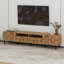 Meuble télé Mid-Century avec 2 tiroirs, console multimédia-116795696