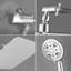 Pomme de douche 12 pouces avec système de douche mural-125337707
