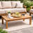 Galvan Rectangular Teak Outdoor Coffee Table , 46.8'' in. W 23.4'' in. D
