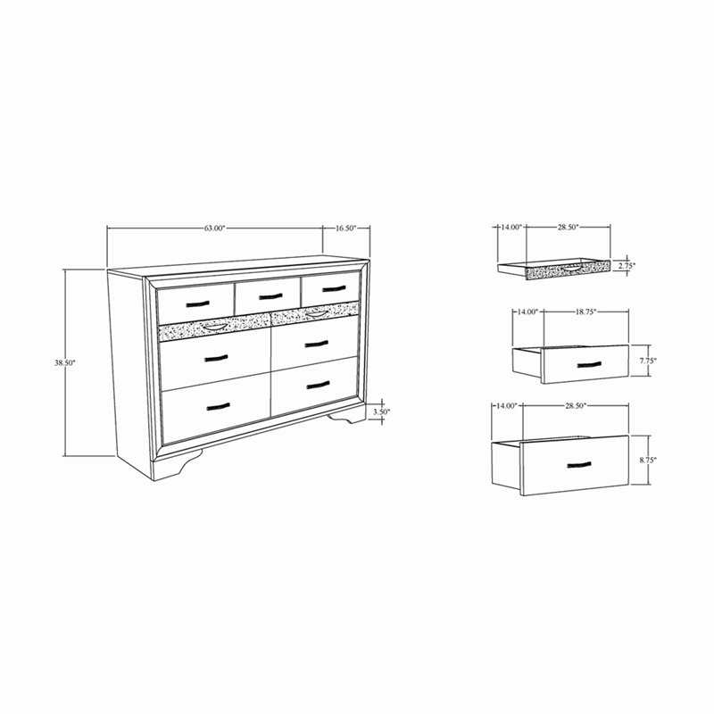 DRESSER À FINITION NATURELLE RYder