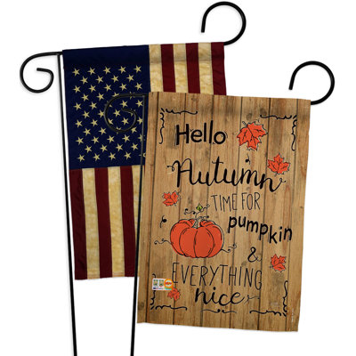 Double Sided 18.5'' H x 13'' W Polyester Garden Flag