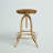 Rustic Gold 15" Adjustable Swivel Barstool with Solid Wood Seat-50878599-50878597