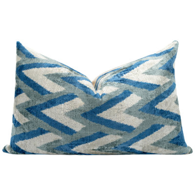 Chevron Velvet Throw Pillow