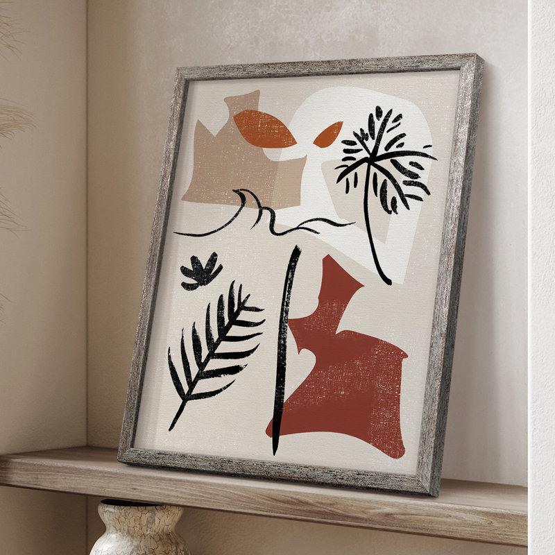 «Soft Palms VI», reproduction encadrée - bois massif, H 15 po x l 12 po