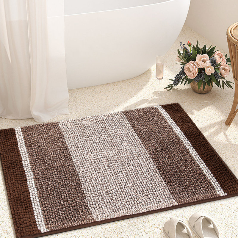 Tapis pour salle de bain Mersin, Café, L 20 po x L 32 po