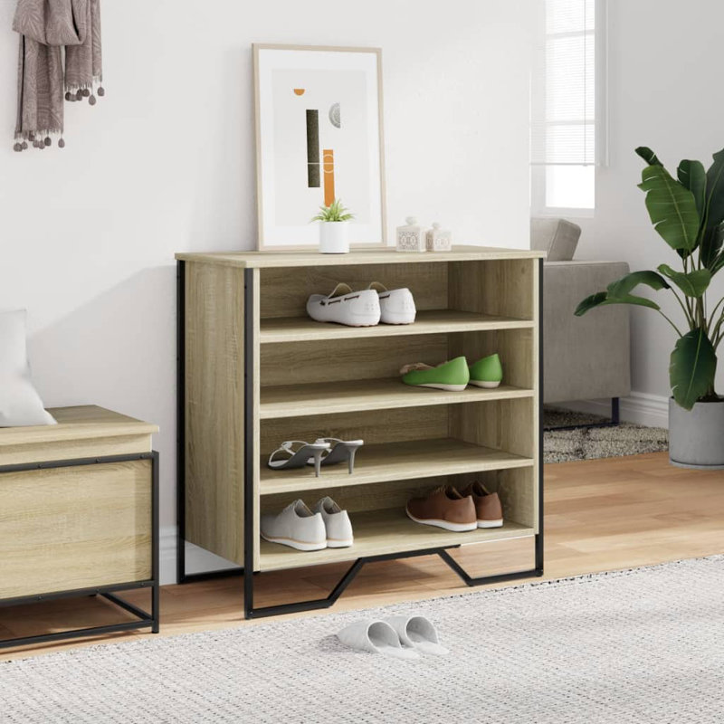 12 Pair Shoe Storage Cabinet, Sonoma Oak