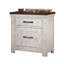 Table de chevet en bois massif vieilli 1Pc