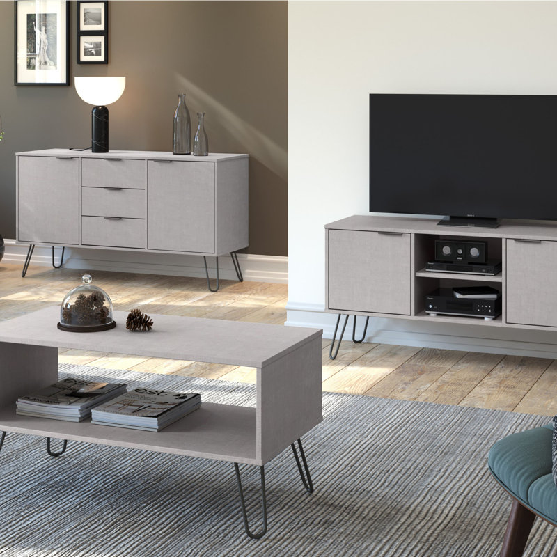 Dufresne Wide Screen TV Stand with Two Cabinets for TVs up to 48"