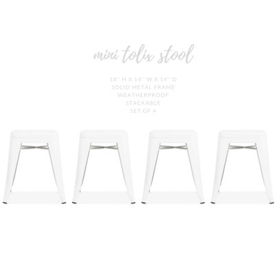 Kamonte Counter Stool with Metal Frame