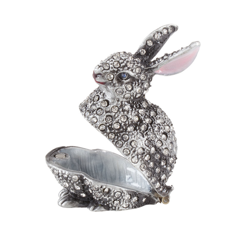 Boîte à bibelot avec motif de lapin