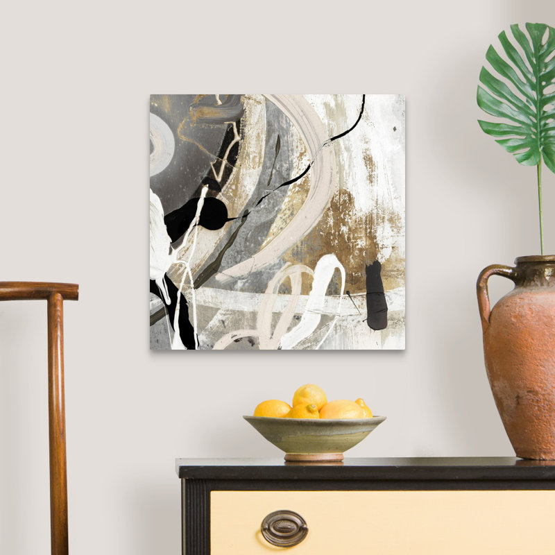Tangled III - peinture sur toile, Toile tendue, H 20 po x l 20 po, Sans cadre