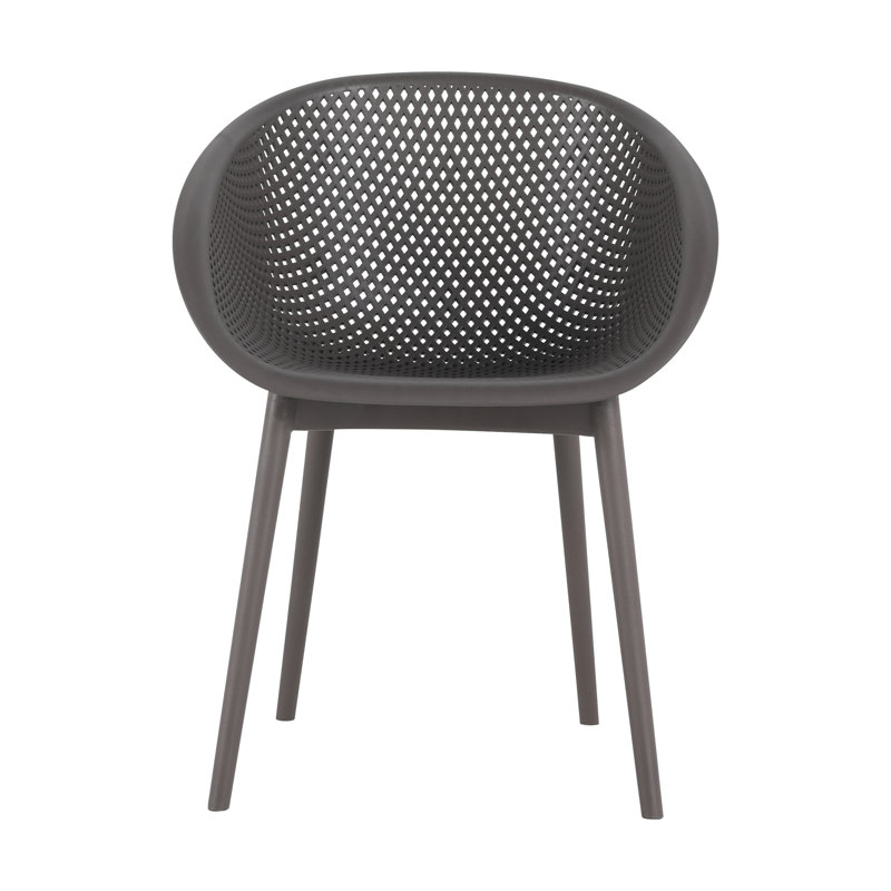2-Pack Modern Lounge Chairs, Warm Gray
