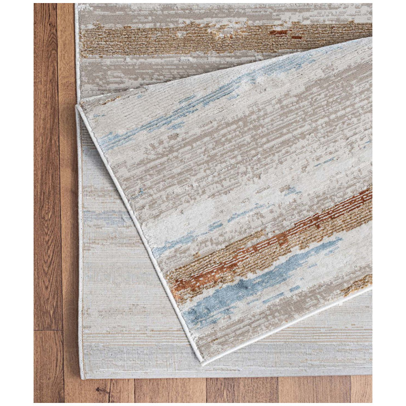 Tapis rayé, Tapis de couloir 2 pi 7 po x 7 pi 3 po