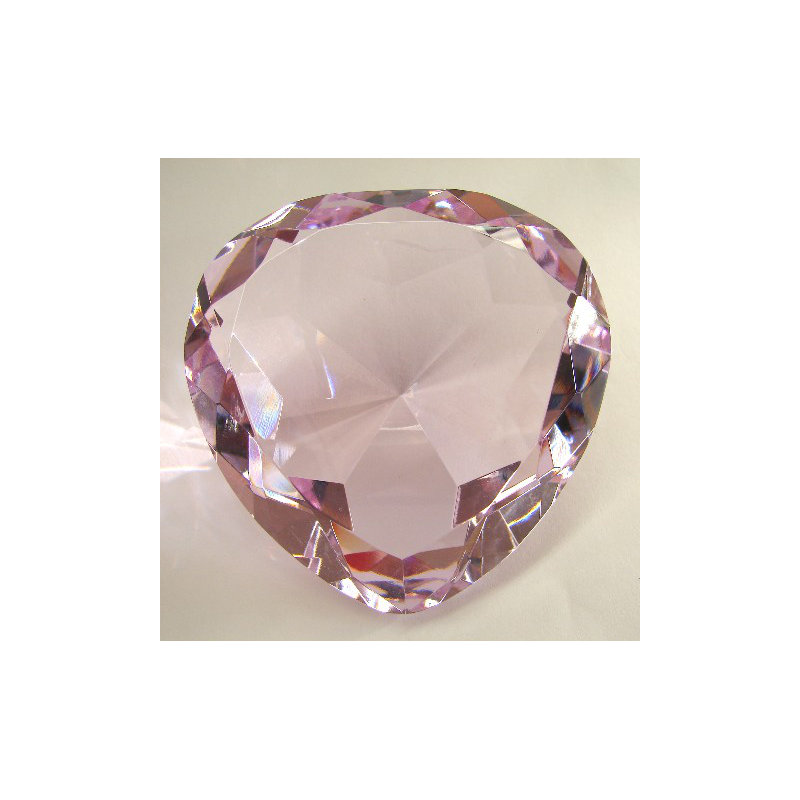 Glass Paper Weight, Pink