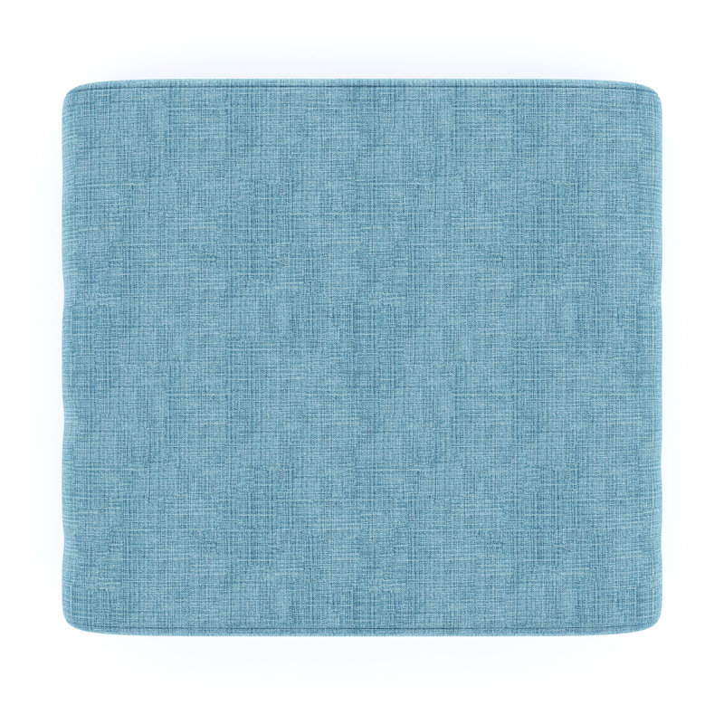 Sunbrella® Outdoor Ottoman Cushion, Cast Horizon Sunbrella® Plainweave, 4" H x 22" W x 20" D