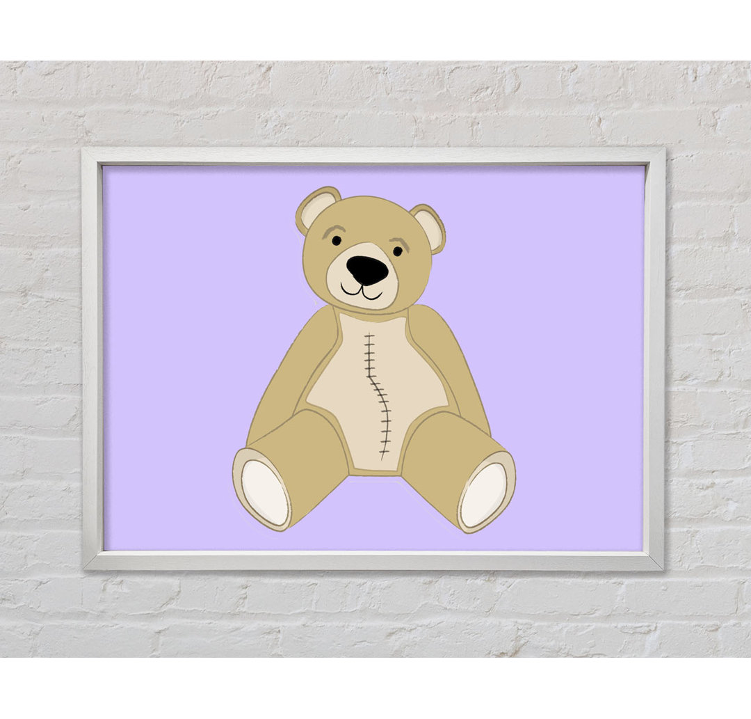 Stitched Up Teddy Baby - Einzelner Bilderrahmen Kunstdrucke auf Leinwand