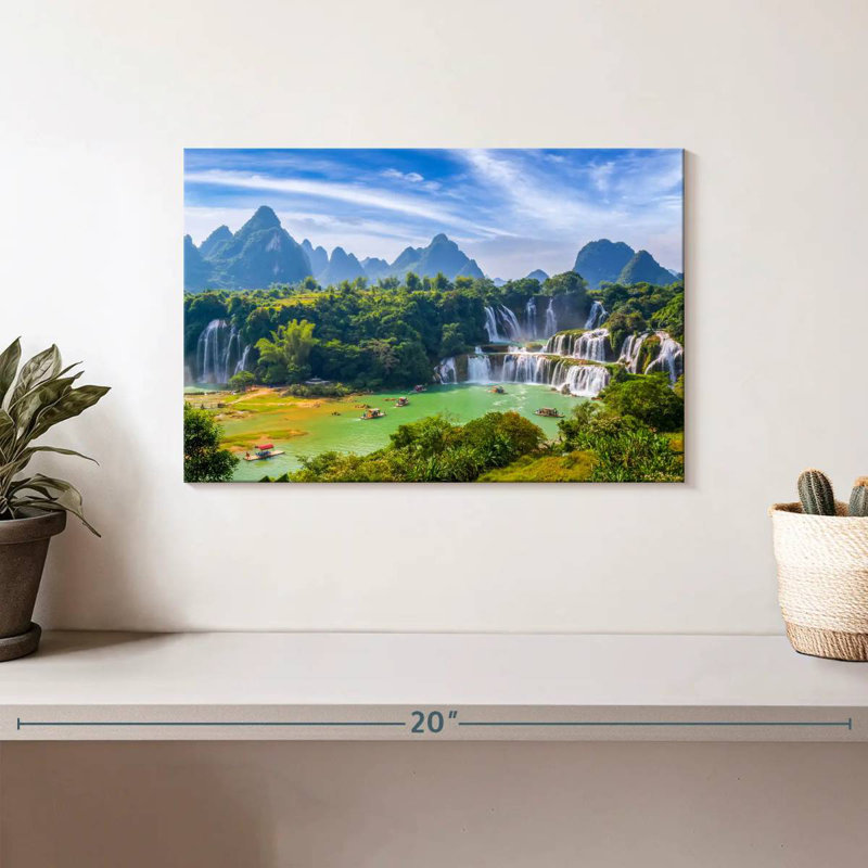 Alvord Mauritius Waterfalls, 8" H x 12" W