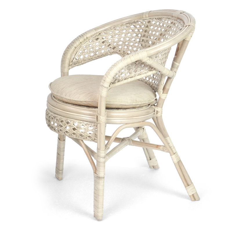 Clemensa Arm Chair, White