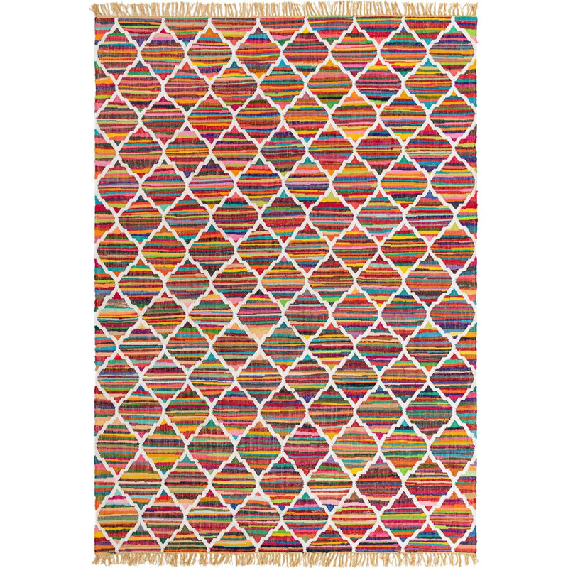 Hancock Cotton Abstract Indoor Rug, Rectangle 9' x 12'