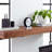 Modern Clock Metal Glass Wood Steel Roman Numerals 7" Black and White Tabletop Decor for Home Office Bedroom Living Room