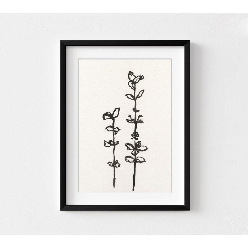 Reproduction délicate de feuilles en noir et blanc, impression de croquis de feuilles, impression de nature noir et blanc, impression de plantes de chambre minimaliste