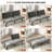 63" Velvet Convertible Futons Sofa Folding Reclining Sleeper Sofa-1068435326