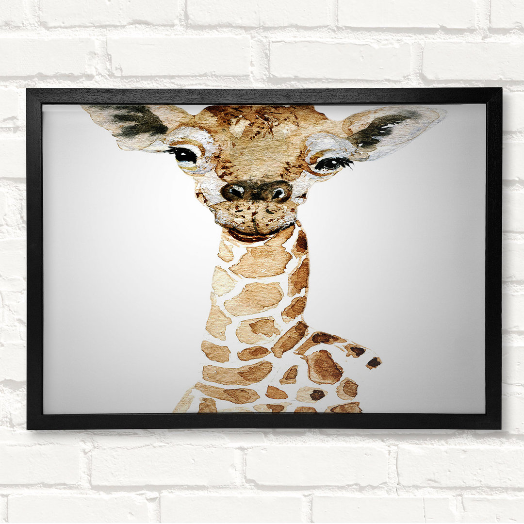 Giraffe Beauty Gerahmter Druck