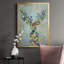 Fantastic Florals Deer, Portrait, reproduction encadrée de qualité supérieure - prête à être accrochée-88285402-88285401