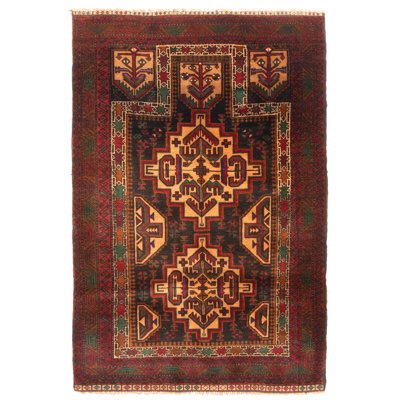 Teimani Black Rug 3'0" x 4'6"