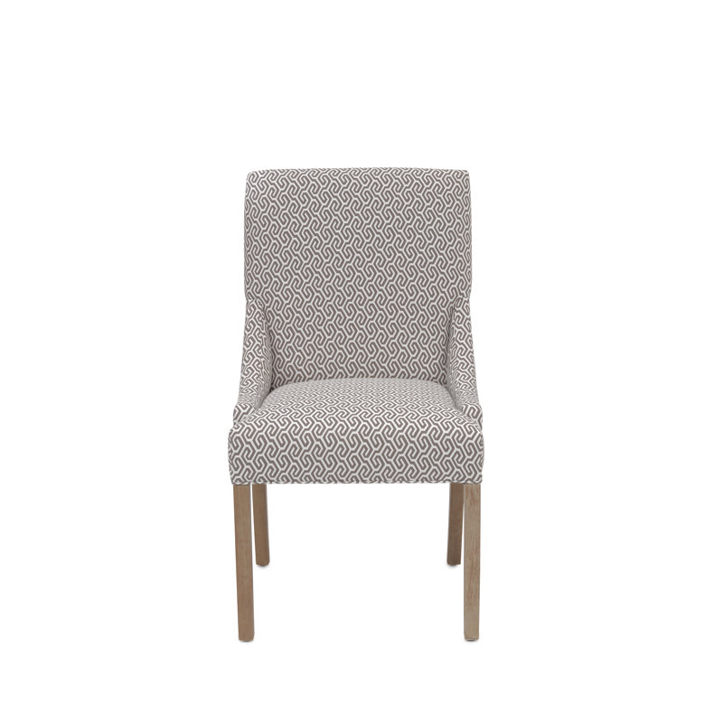 Cleveland Parsons Chair, Cream Taupe Coral Reef, Natural