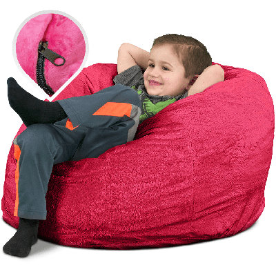  | Housse de remplacement pour fauteuil à billes 3 pi pour enfants seulement | Lavable amovible | Housse seulement