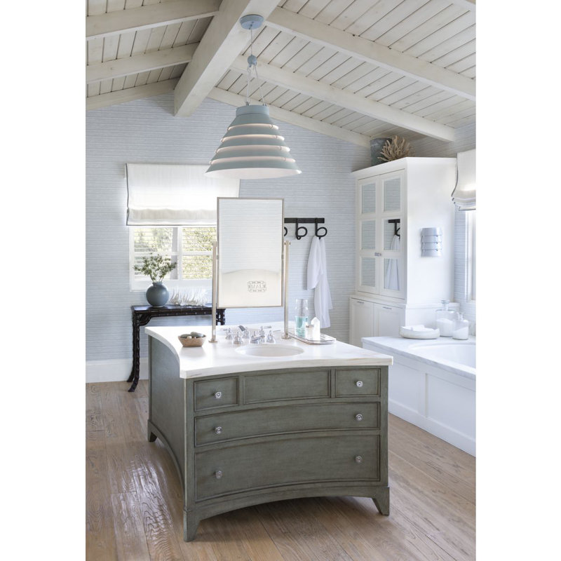 Maliblue Matte Enamel 24'' Industrial Globe Pendant Light