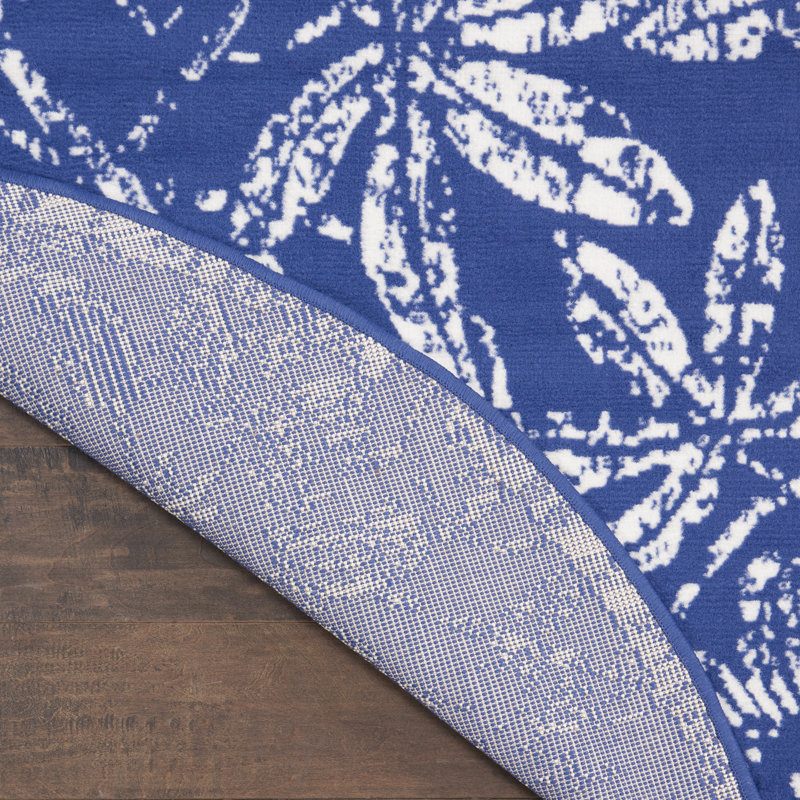 Yetty Floral Indoor Rug, Round 8'