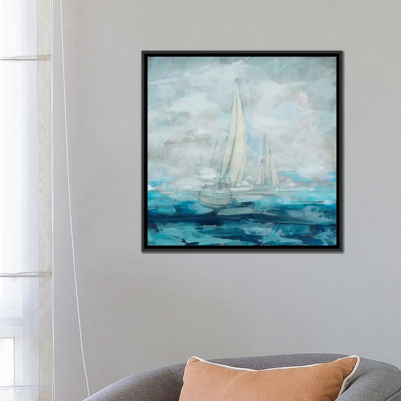 « into the distance », impression sur toile, H 18 po x l 18 po x P 1,5 po, Toile avec cadre noir, Pas de tapis