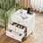 Merva 3 Drawer Nightstand Acrylic Leg with Smooth Handle-1645008475