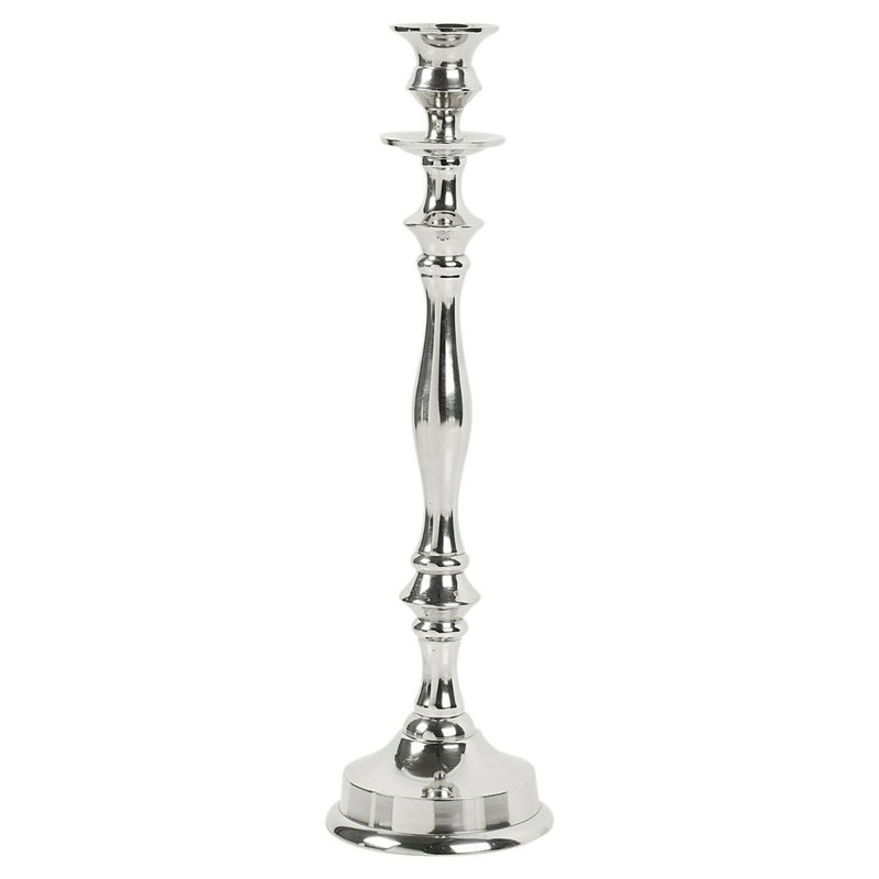 Metal Tabletop Candlestick, 36.5cm H x 5cm W x 5cm D