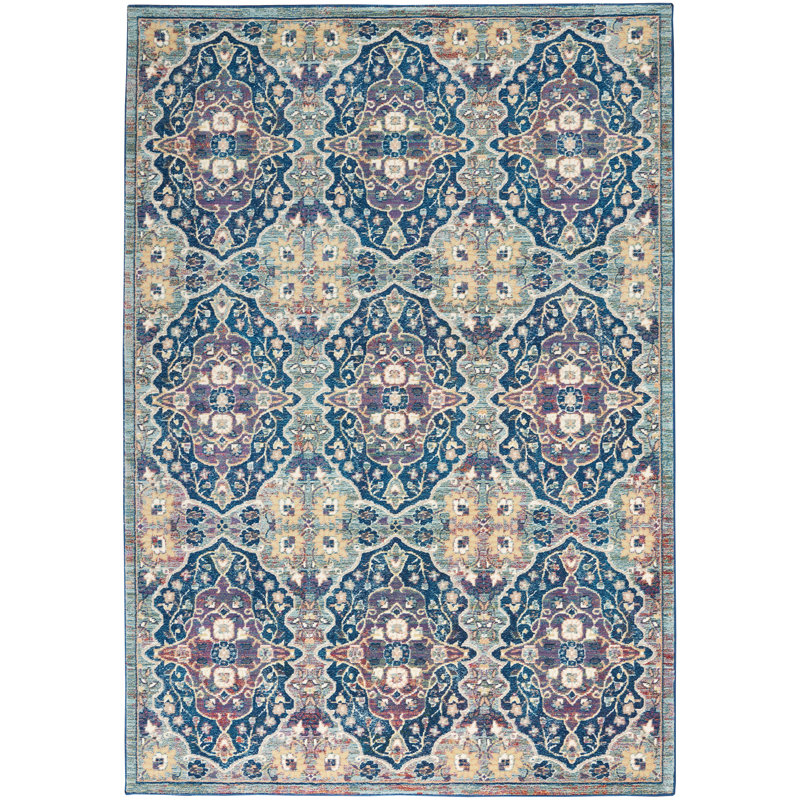 Floral Indoor Rug, Rectangle 4' x 6'